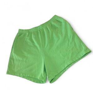 SKIMS Neon Green Athletic Shorts